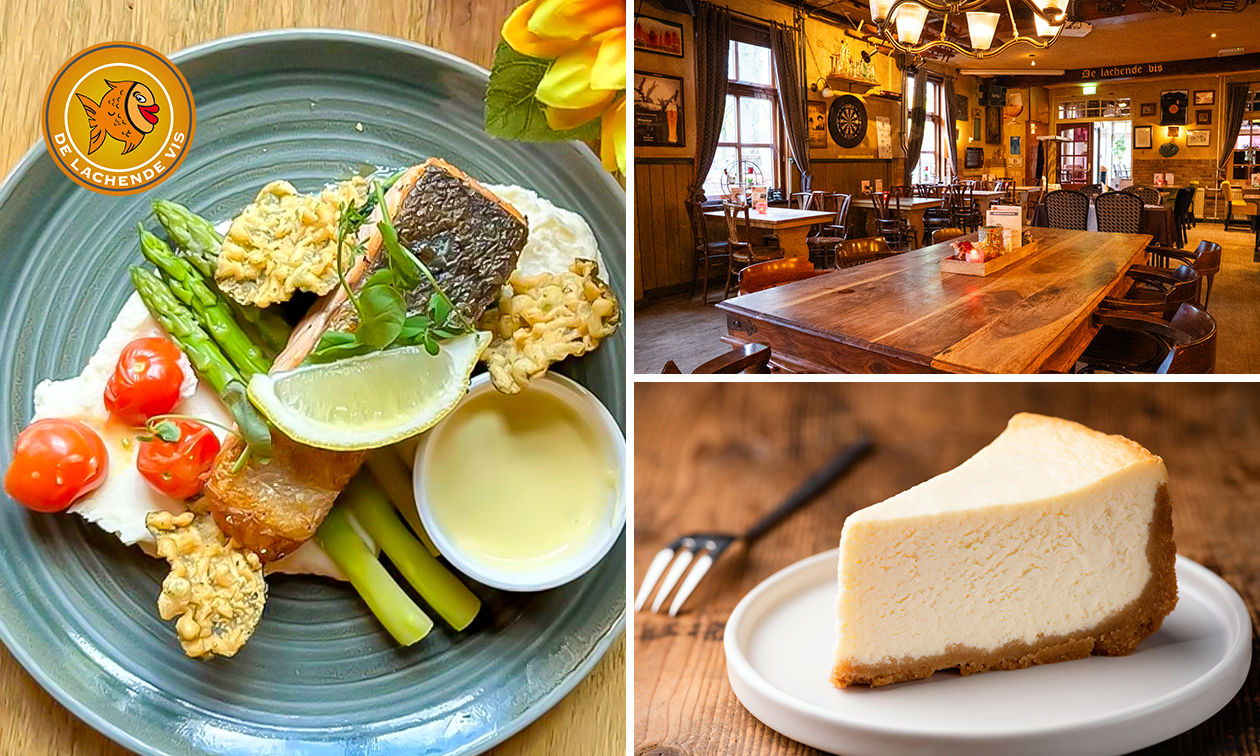 4-gangen keuzediner bij De Lachende Vis