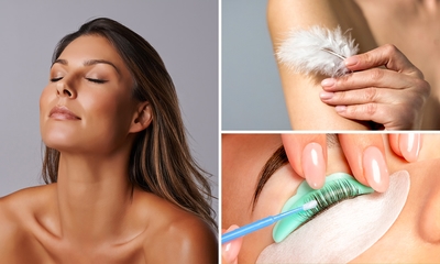 Spraytan, kriebelmassage (40 min) of wimperlift + verven