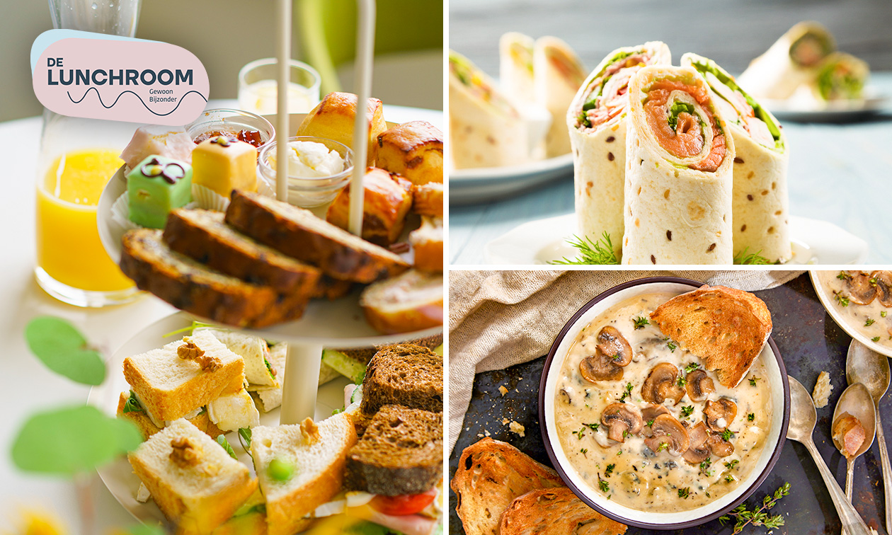 High tea + onbeperkt thee en welkomstdrankje (2 uur) bij De Lunchroom