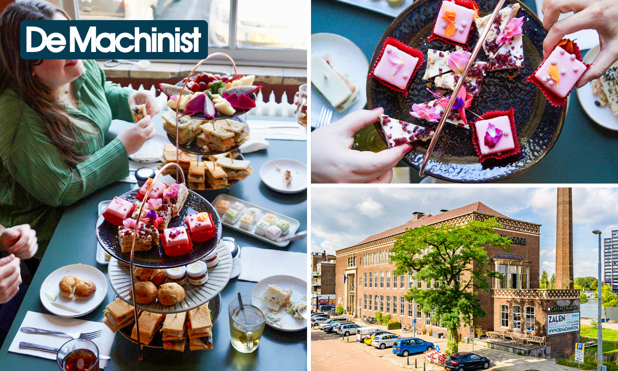 High tea of koffie + gebak aan de haven van Rotterdam