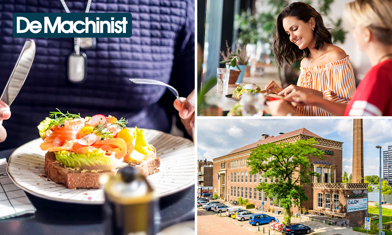 2-gangen keuzelunch bij De Machinist aan de haven van Rotterdam