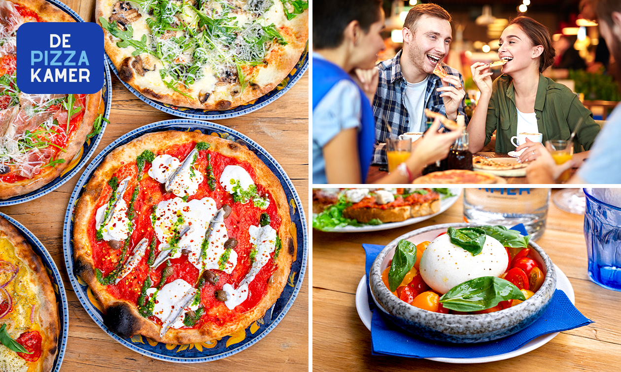 Italiaans 3-gangen keuzediner bij De Pizzakamer De Pijp