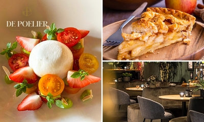 2-gangen keuzelunch of warme drank + gebak bij De Poelier Foodbar