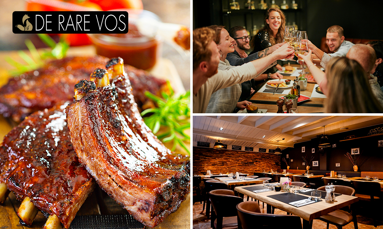 3-gangen keuzelunch of -diner bij De Rare Vos