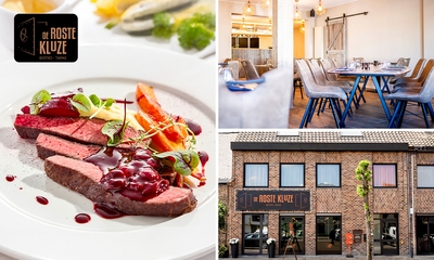 3-gangen wildlunch of -diner + amuse bij De Roste Kluze