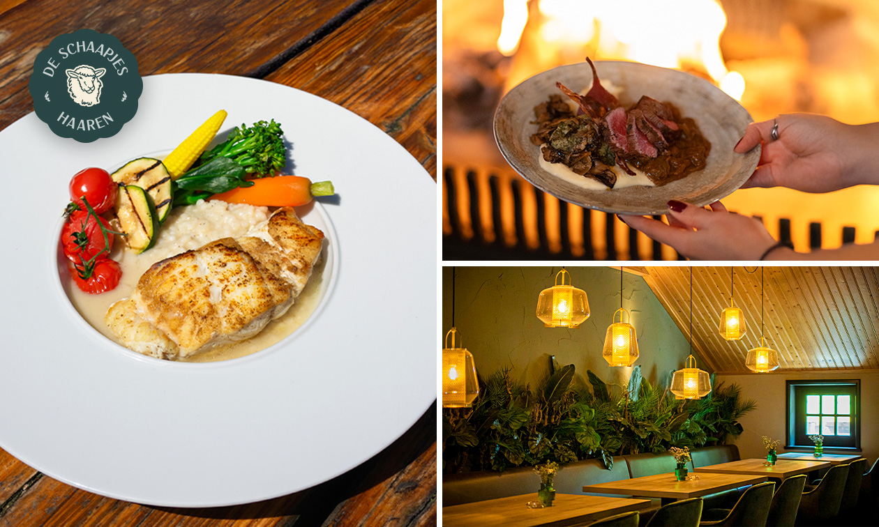 3-gangen keuzediner + broodplankje bij De Schaapjes