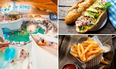 Entree zwemparadijs + friet met snack of luxe broodje