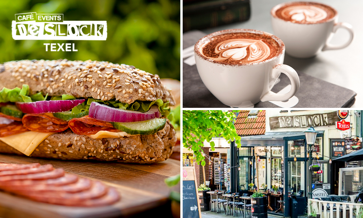 2-gangenlunch incl. koffie of thee met gebak op Texel