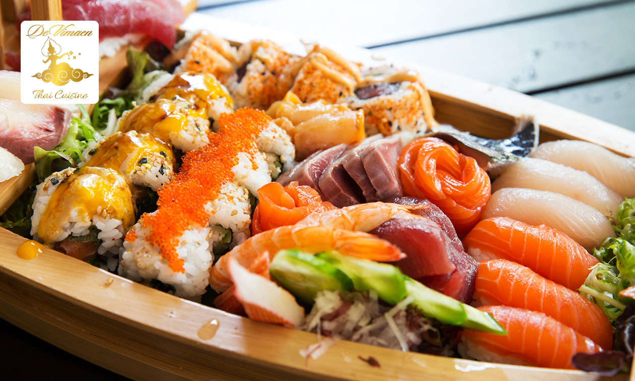 Sushiboot (52 of 75 stuks) voor afhaal