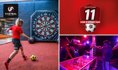 Voetbalactiviteiten (1,5 uur) + evt. escaperoom bij De Voetbalfabriek
