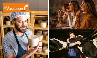 Kaasworkshop (3,5 - 4 uur) of koeknuffelen + rondleiding + kaasproeverij