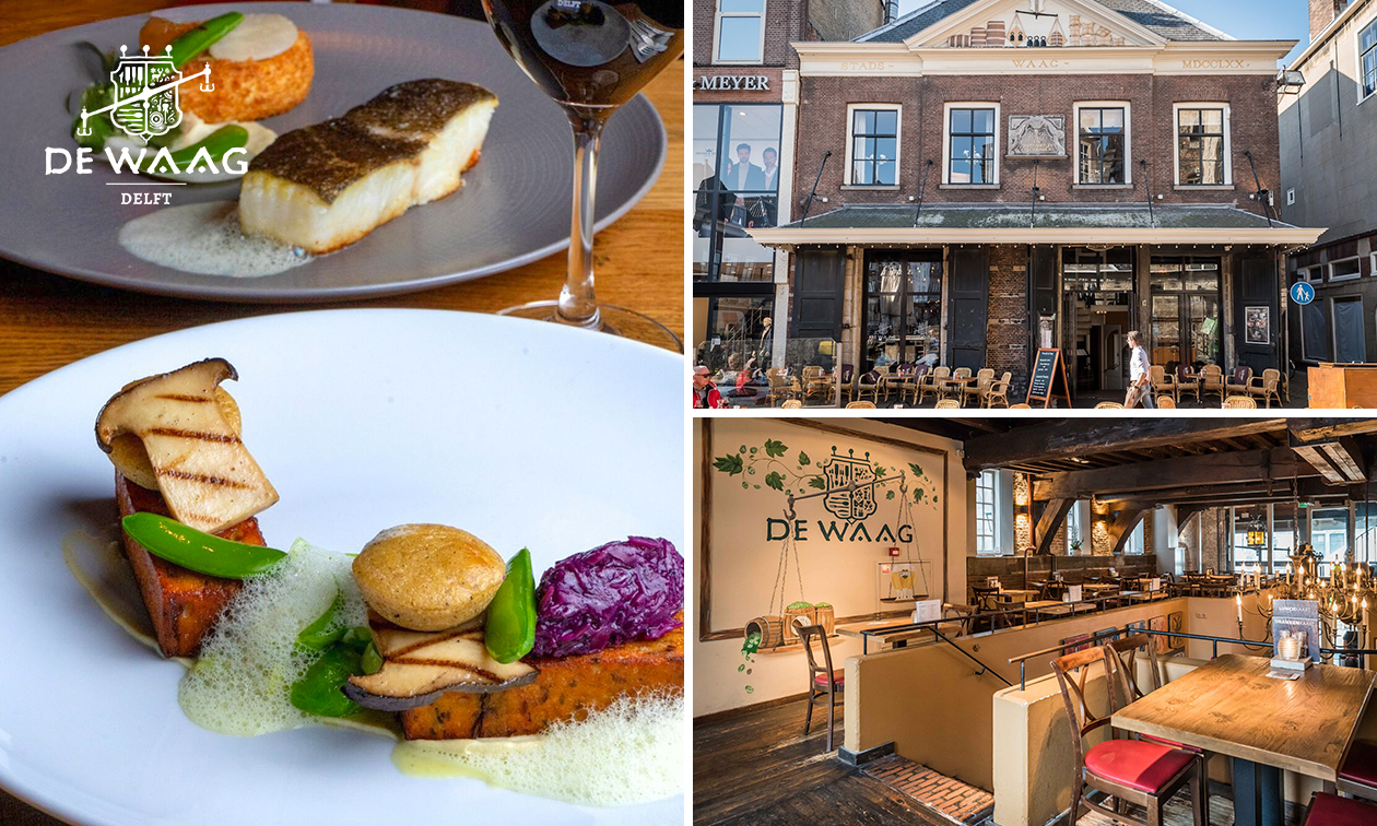 3-gangen keuzediner bij De Waag in hartje Delft