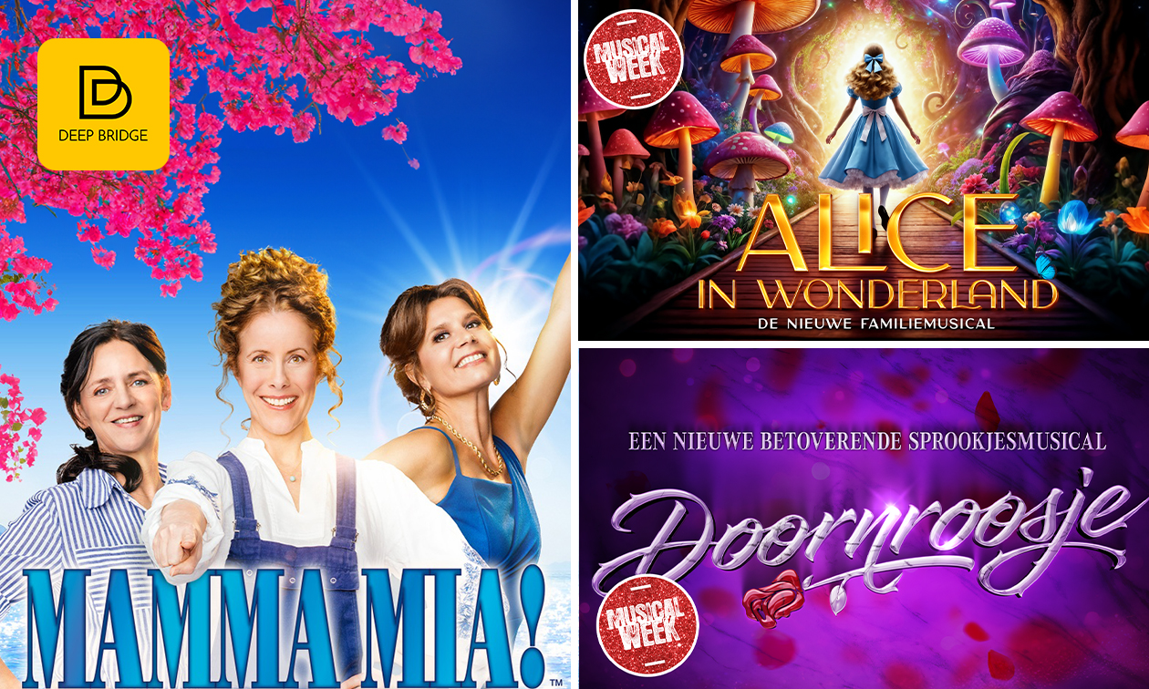 Ticket für das Musical MAMMA MIA!, Alice im Wunderland oder Dornröschen