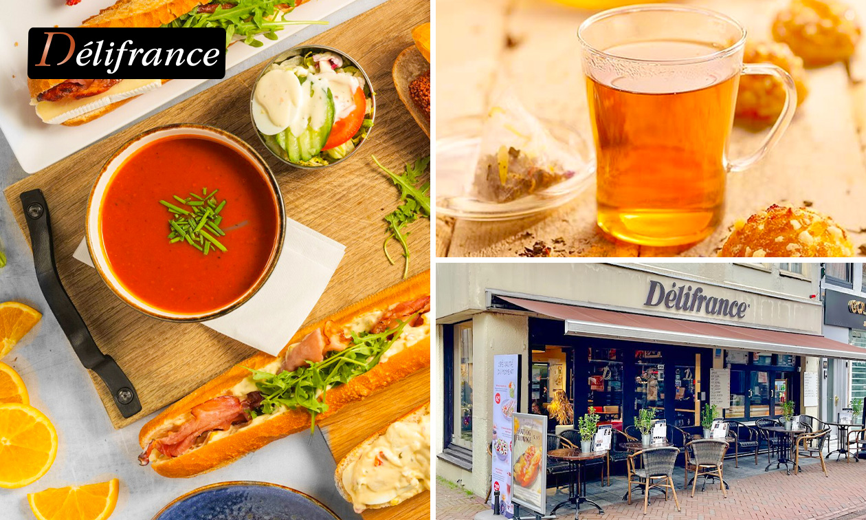 Luxe high tea (2,5 uur) bij Délifrance in hartje Leiden