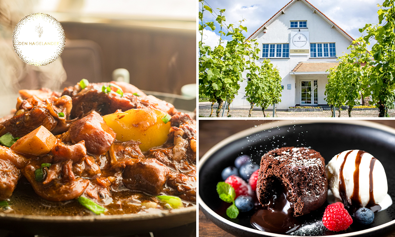 3-gangendiner of -lunch à la carte bij Den Hagelander