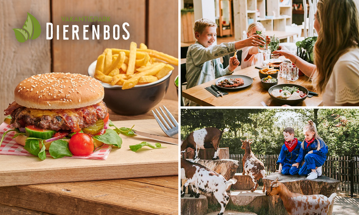 3-gangen keuzediner bij Vakantiepark Dierenbos