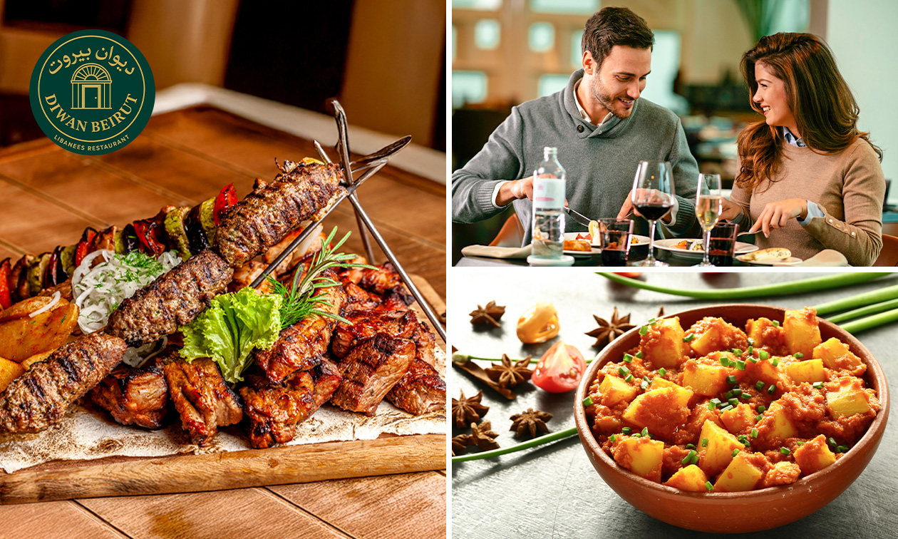 Libanees shared dining-diner bij Diwan Beirut