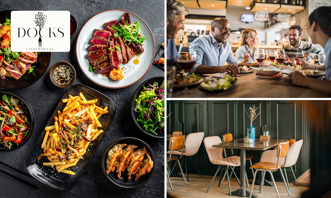 3-gangen shared dining-diner bij DOCKS vissershang