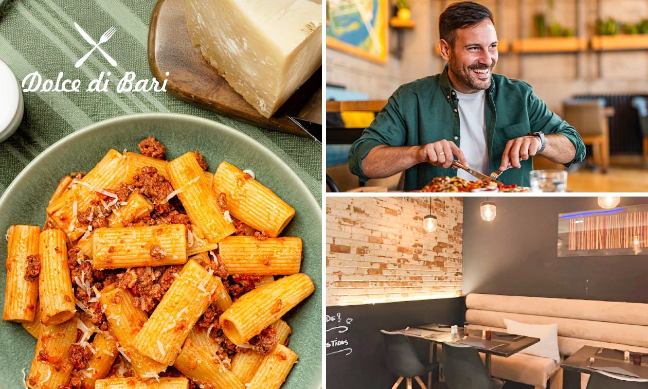Menu en 3 services au choix chez Dolce Di Bari