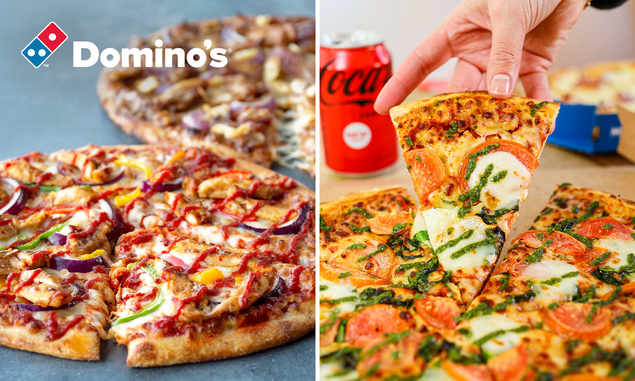 Lunchdeal: pizza naar keuze (25 cm) + evt. frisdrank voor afhaal bij Domino's Pizza Lochem