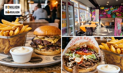 Döner, Dürüm oder Smash Burger mit Dip + Pommes + Kaltgetränk