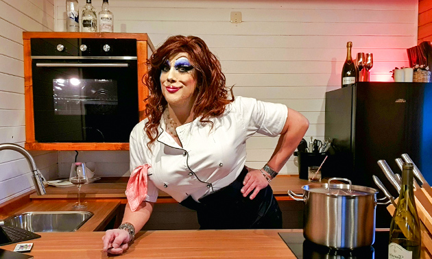 Online kookworkshop 'Cooking in drag'