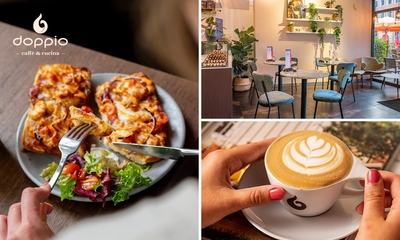 Lunch + warme drank bij Doppio Espresso in hartje Breda