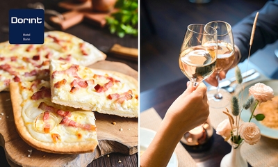 Flammkuchen + 2 Gläser Wein + Parkplatz (4 Stunden) im Dorint Hotel Bonn