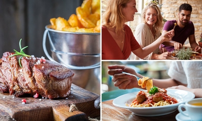 3-gangendiner à la carte bij Downstairs