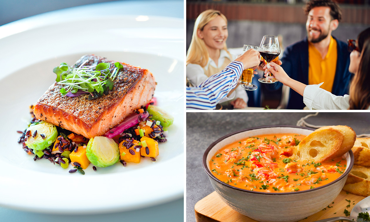 3-gangen keuzelunch of -diner bij D.ROOM Diningroom met uitzicht op de Noordzee