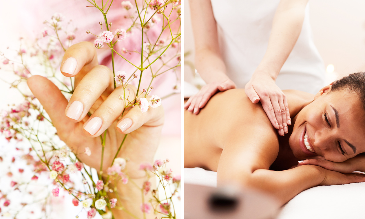 BIAB-behandeling met evt. gellak of ontspanningsmassage (60 min)