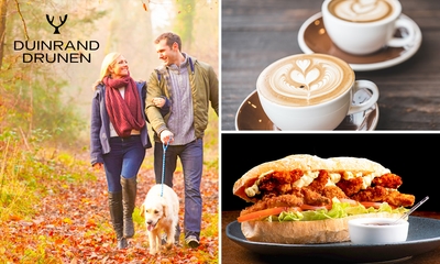 Wandelarrangement met warme drank + gebak + 2-gangen keuzelunch