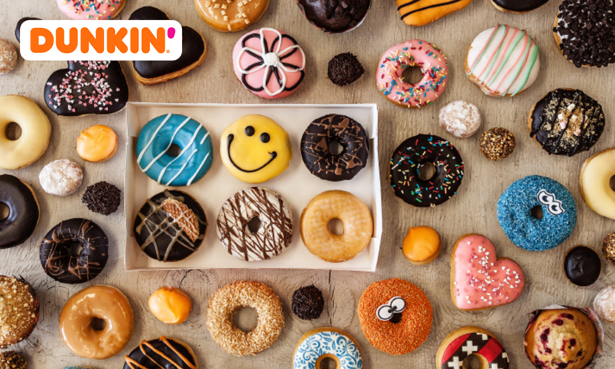 12 Dunkin' donuts voor afhaal of thuisbezorgd