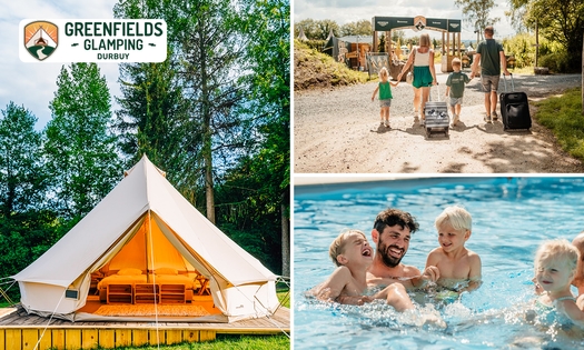 Übernachtung(en) für 2 oder 4 in einem Glampingzelt + Willkommensgetränk in Durbuy
