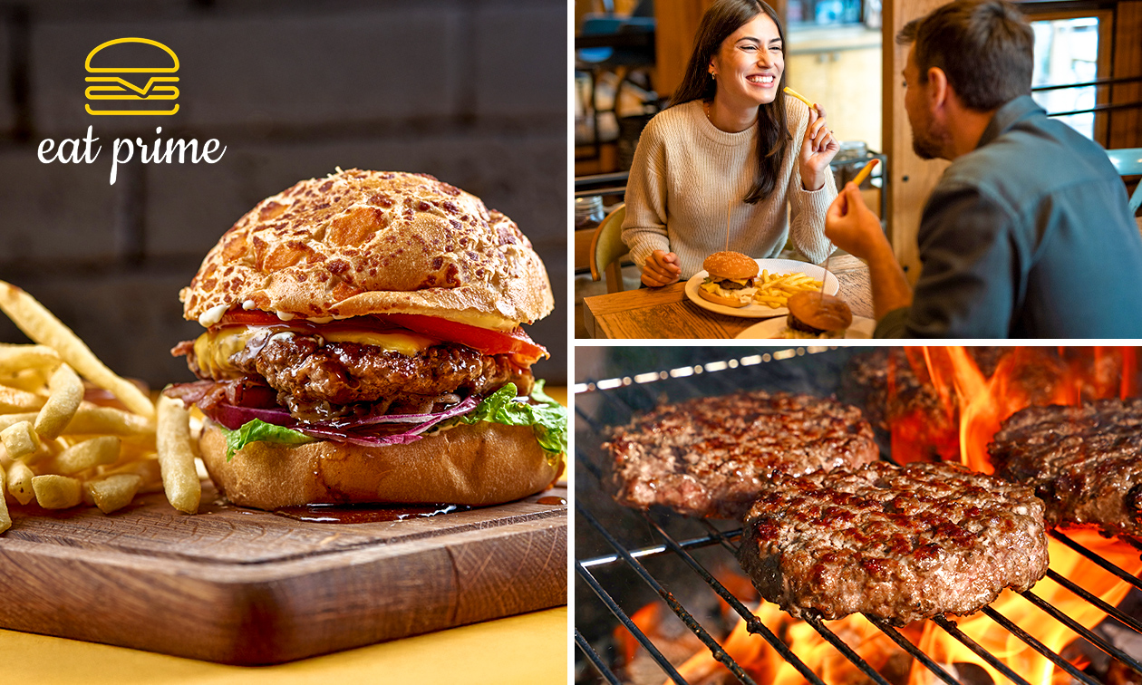 Burger nach Wahl + Pommes oder Wedges + Softgetränk zum Abholen