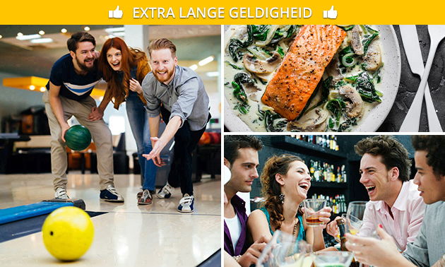 Bowlen (1,5 uur) + diner bij de Praeter Bowlen (1,5 uur) + diner bij de Praeter