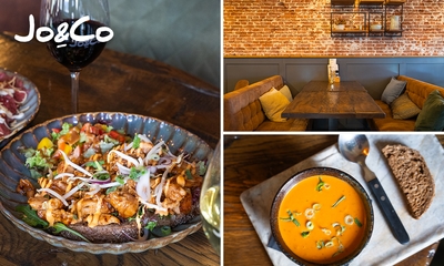 2-gangen keuzelunch + warme drank bij Eetcafé Jo&Co