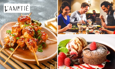 3-gangen shared tapas- en fingerfoodarrangement voor lunch of diner