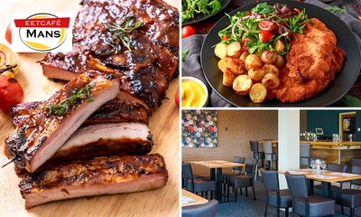 All-You-Can-Eat spareribs of schnitzels bij Eetcafé Mans