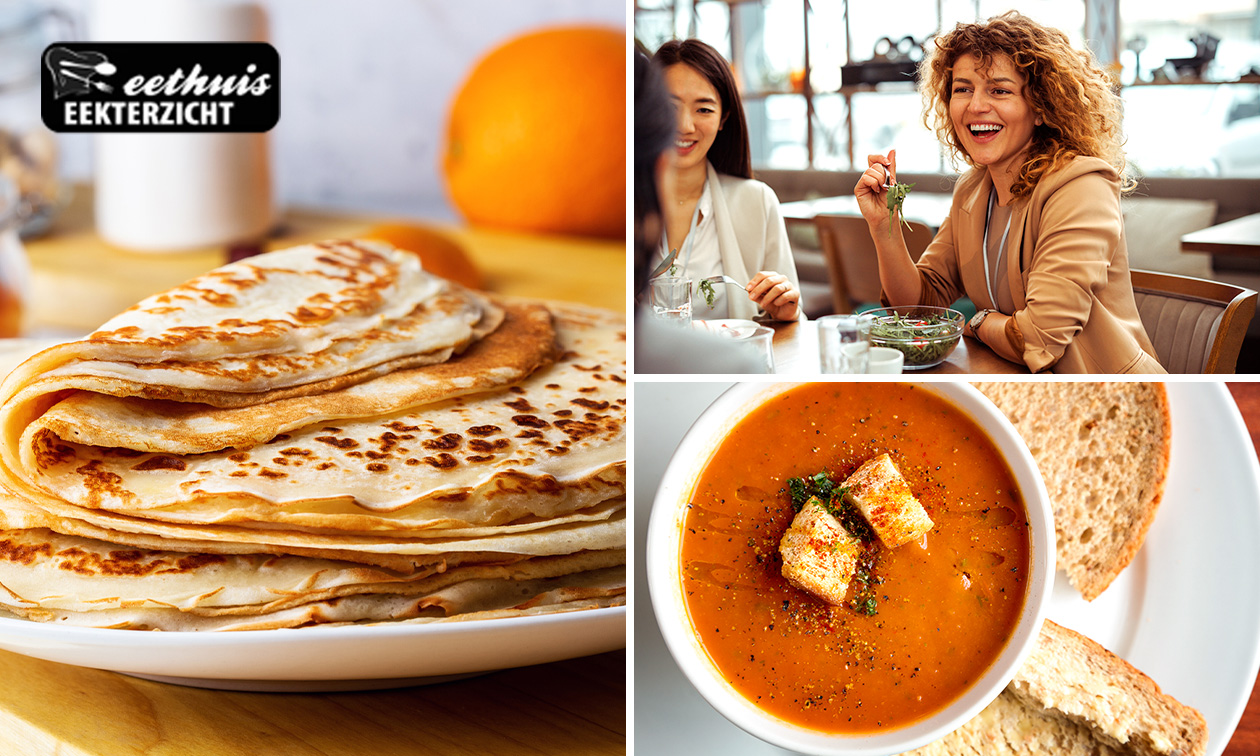 3-gangen pannenkoekendiner of -lunch bij Eethuis Eekterzicht