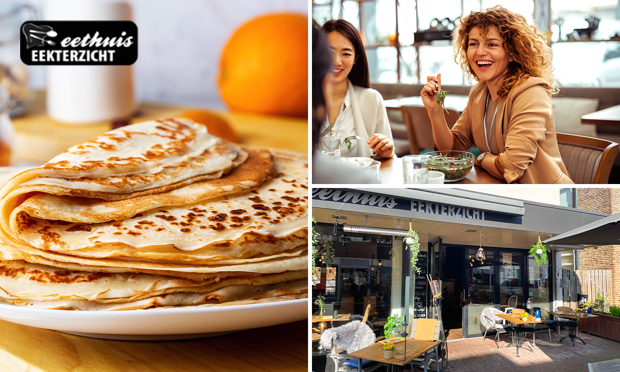 3-gangen pannenkoekendiner of -lunch bij Eethuis Eekterzicht