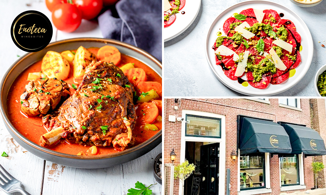 3-gangen shared dining-diner + bijgerechten