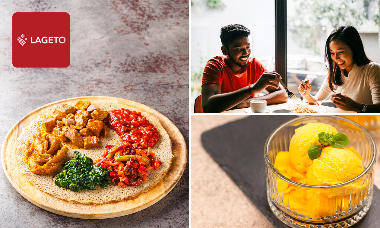 Eritrees 2-gangen keuzediner of -lunch in hartje Utrecht