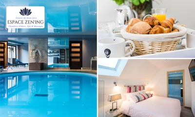 Overnachting voor 2 + ontbijt + zwembad + privé-wellness (90 min) nabij Rijsel