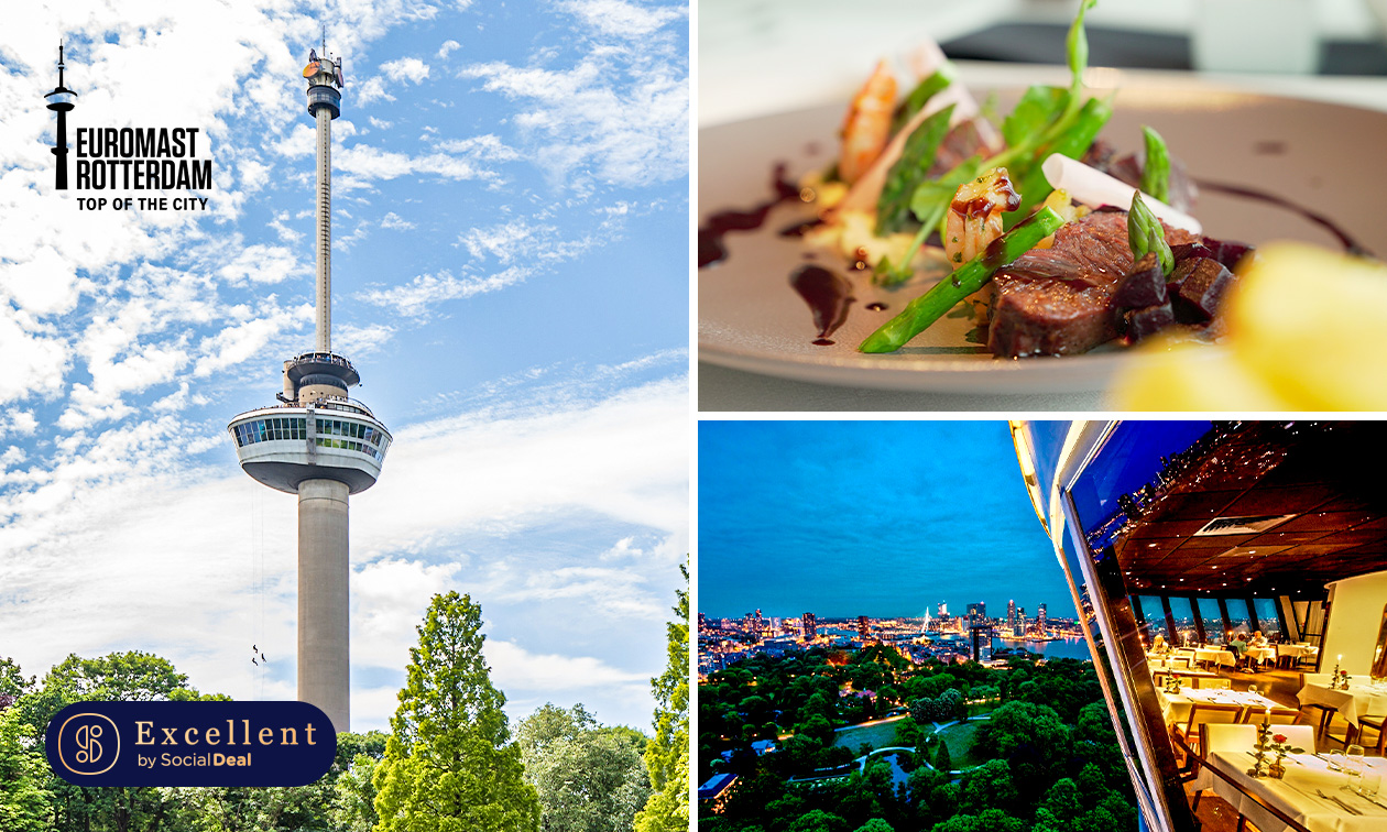 3-gangendiner van de chef + entree Euromast