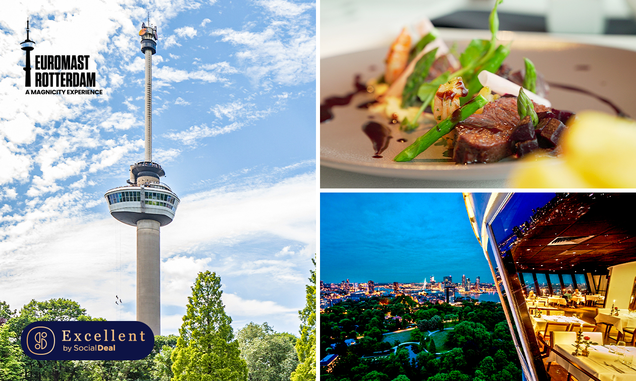 3-gangendiner van de chef + entree Euromast