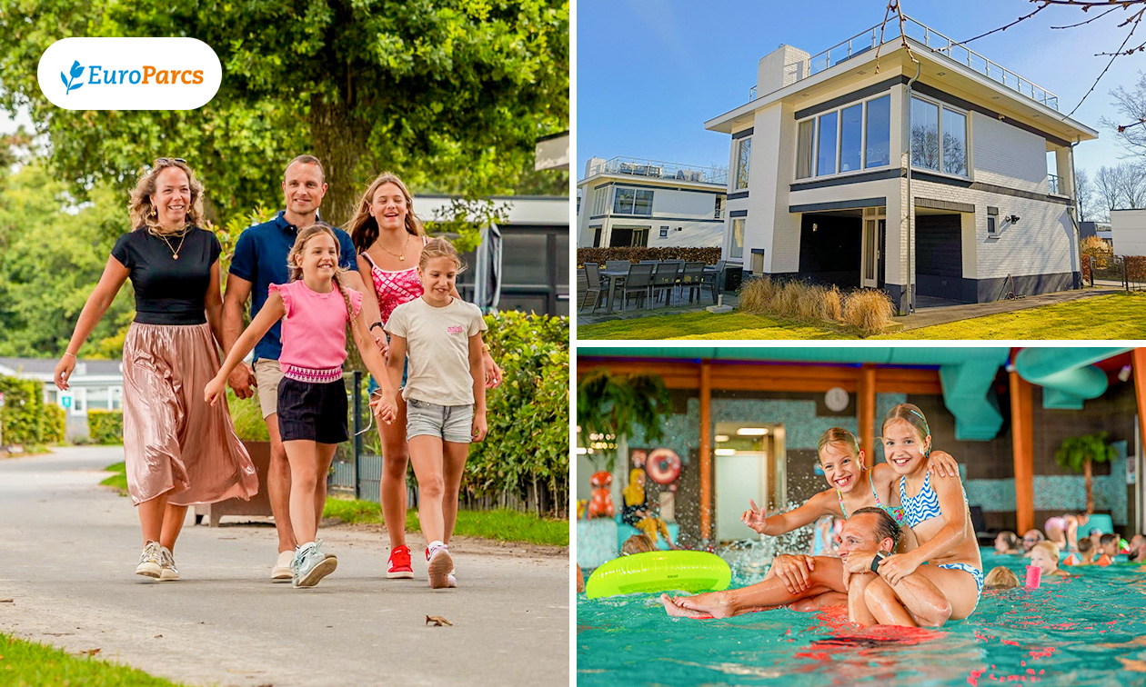 Weekend of midweek weg (8 pers.) in EuroParcs