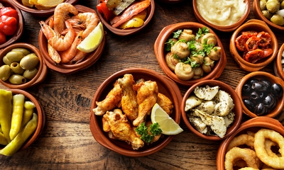 Spanisches 3-Gänge-Tapasmenü im Exil