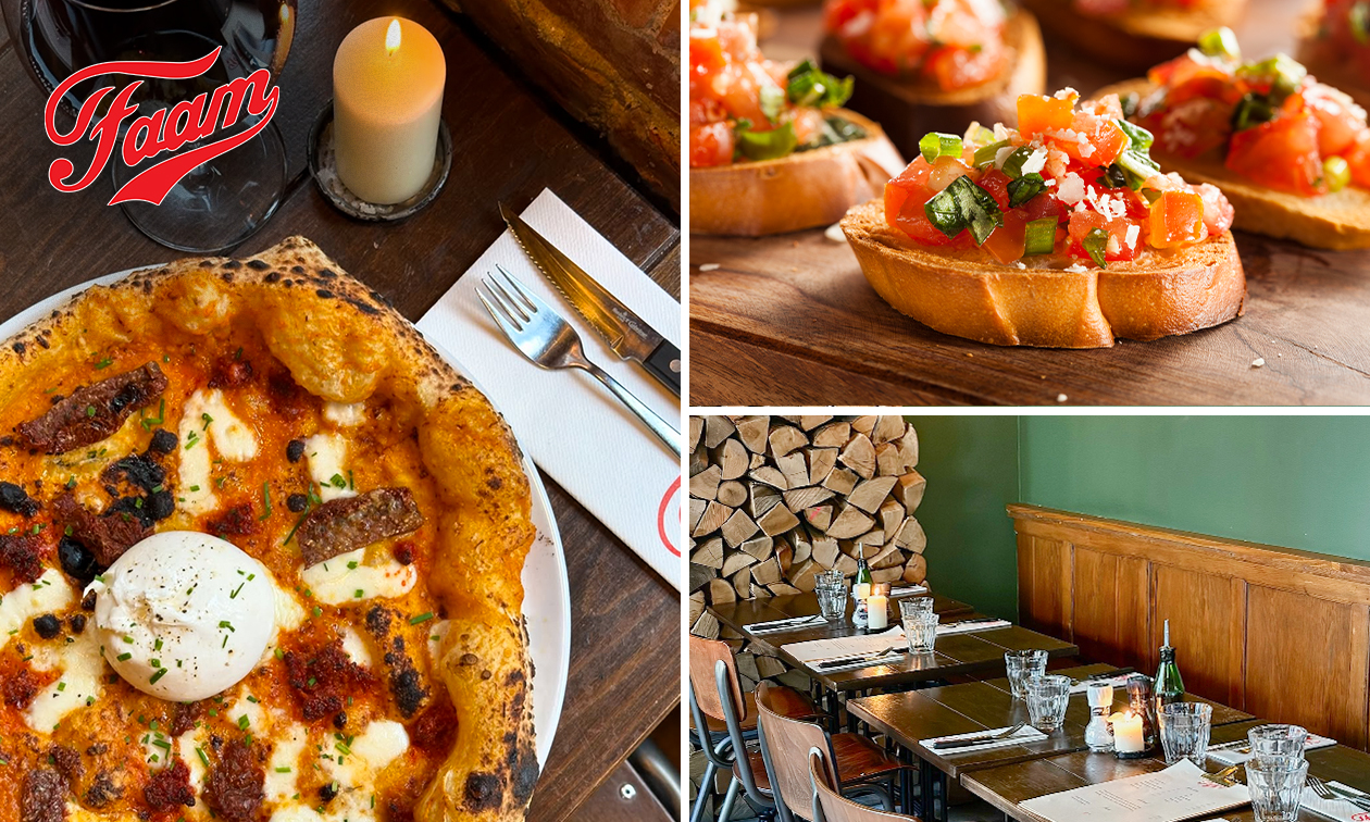 Italiaans 2- of 3-gangen keuzediner bij Faam Amsterdam