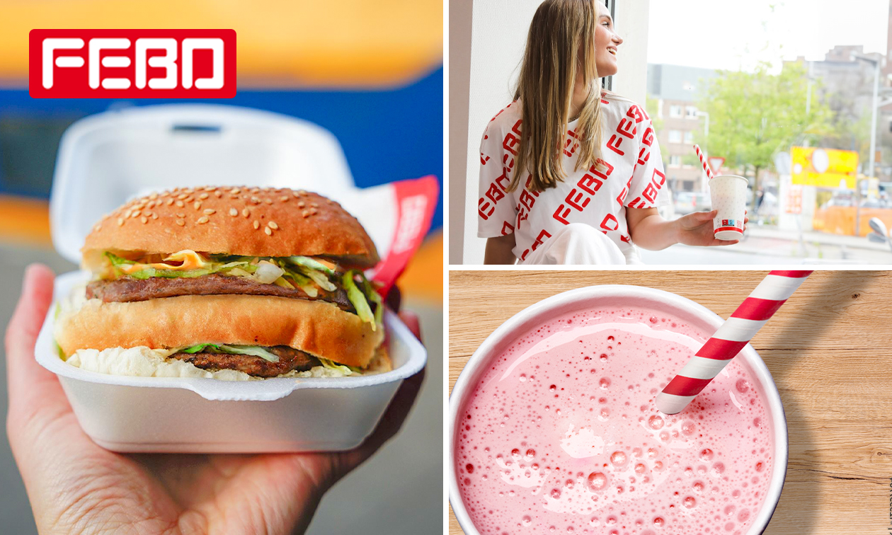 Burger + milkshake bij FEBO Tilburg